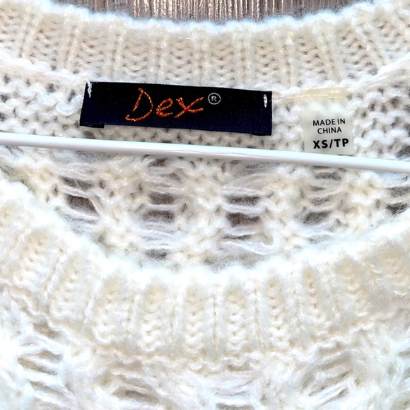 KNITTED SWEATER WITH RHINESTONES XS-S - Picture 5 of 5